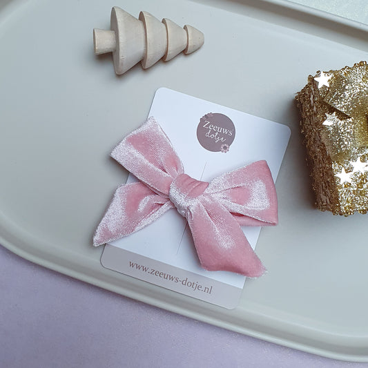 Haarclip - 𝑉𝑒𝑙𝑣𝑒𝑡 𝑟𝑜𝑧𝑒