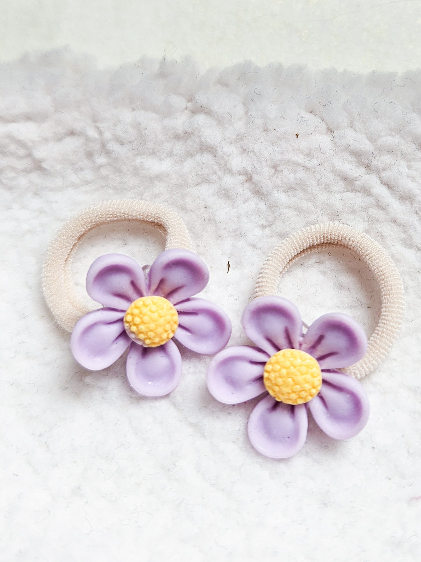 Mini- elastiekjes - Madelief lilac