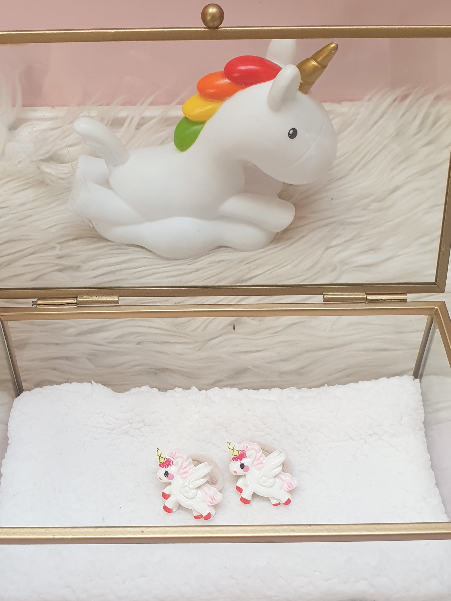 Mini haarelastiek set - Flying Unicorn