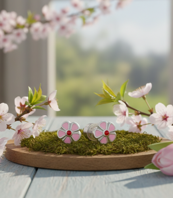 Flower Power Oorknopjes