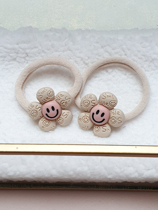 Haarelastiek set - Maxi Smiley's
