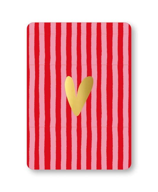 Ansichtkaart - Gold & stripes