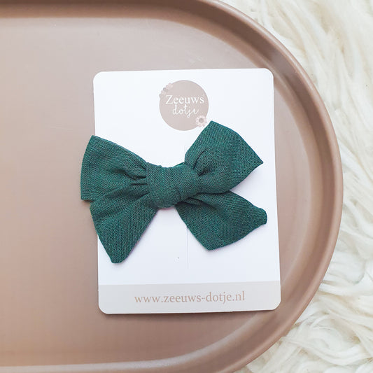 Haarclip - 𝑆𝑡𝑜𝑓𝑓𝑒𝑛 𝑑𝑎𝑟𝑘 𝑔𝑟𝑒𝑒𝑛