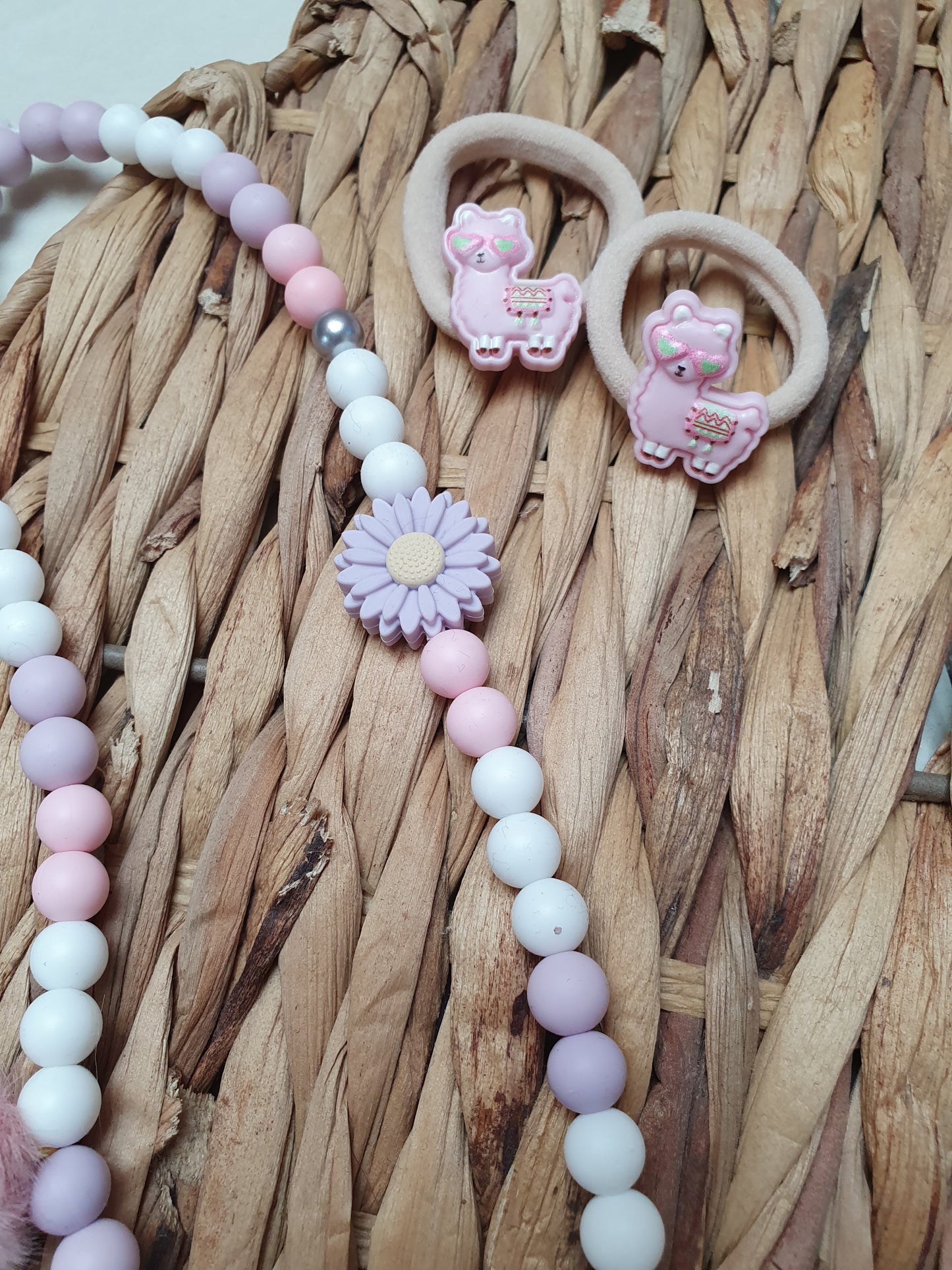 Set ketting met elastiekjes - Alpaca