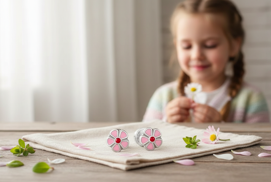 Flower Power Oorknopjes