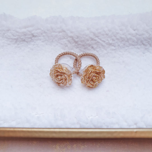 Mini haarelastiek set - 𝐺𝑙𝑖𝑡𝑡𝑒𝑟 𝑟𝑜𝑜𝑠𝑗𝑒𝑠