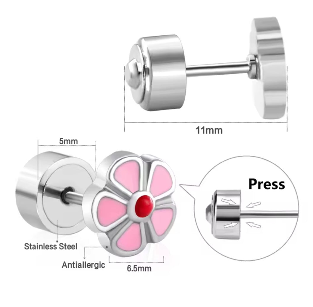 Flower Power Oorknopjes