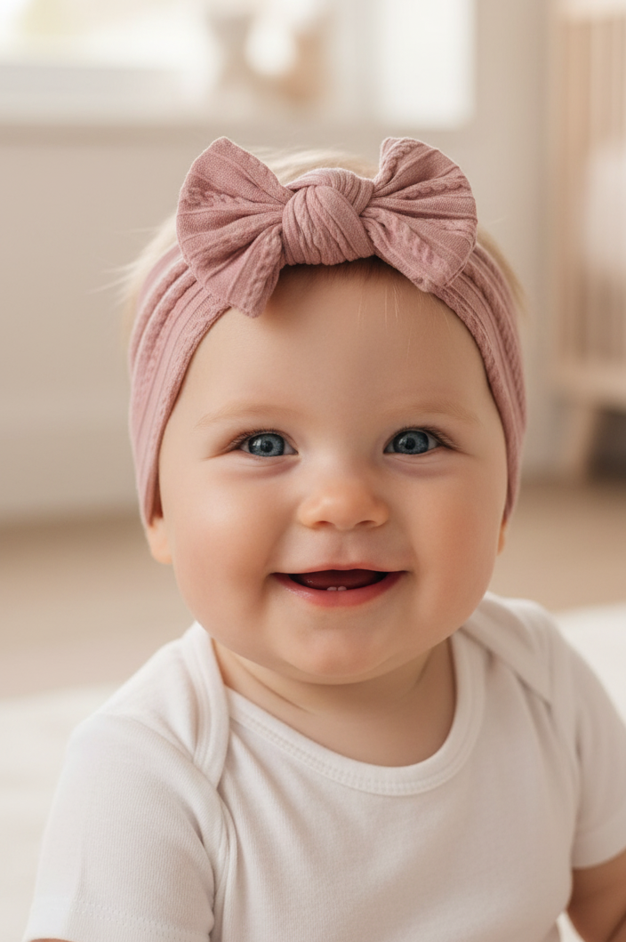 Knoop haarband - 𝑂𝑙𝑑 𝑝𝑖𝑛𝑘