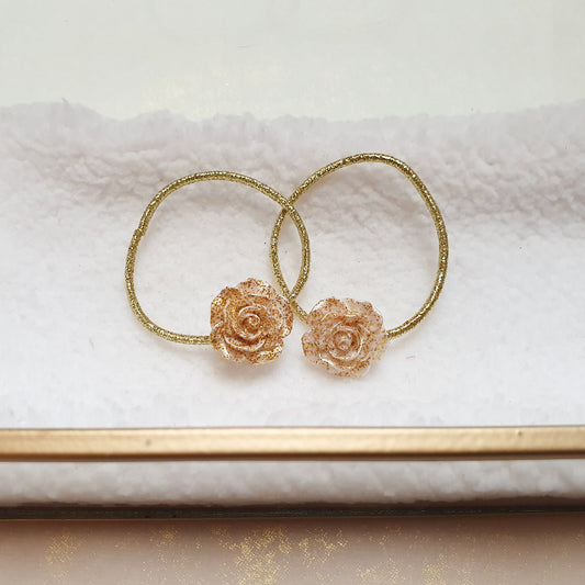 Haarelastiek set - 𝐺𝑙𝑖𝑡𝑡𝑒𝑟 𝑔𝑜𝑢𝑑𝑒𝑛 𝑟𝑜𝑜𝑠𝑗𝑒𝑠