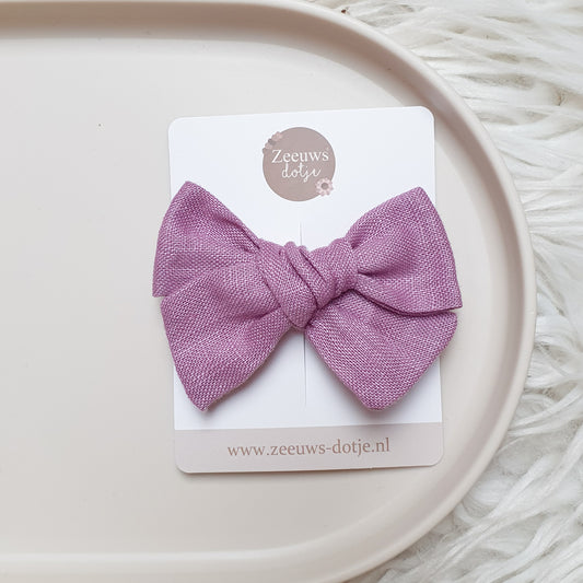 Haarclip - 𝐿𝑖𝑛𝑛𝑒𝑛 𝑠𝑡𝑟𝑖𝑘 𝑃𝑢𝑟𝑝𝑙𝑒