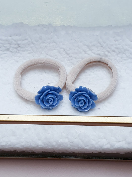 Haarelastiek set - jeans blue