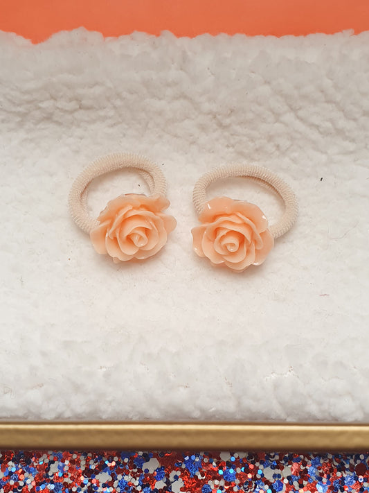 Elastiekjes Roosjes zacht- oranje