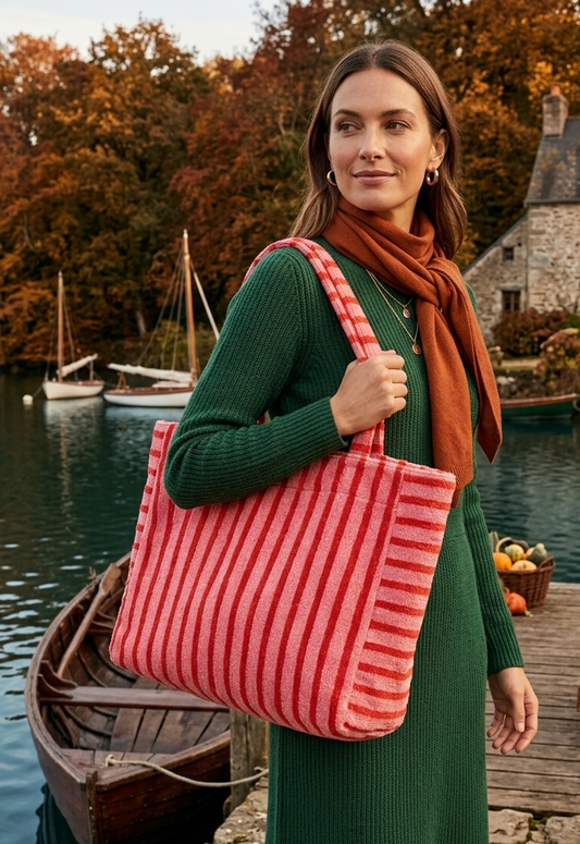 Shopper - Candy Stripe XL