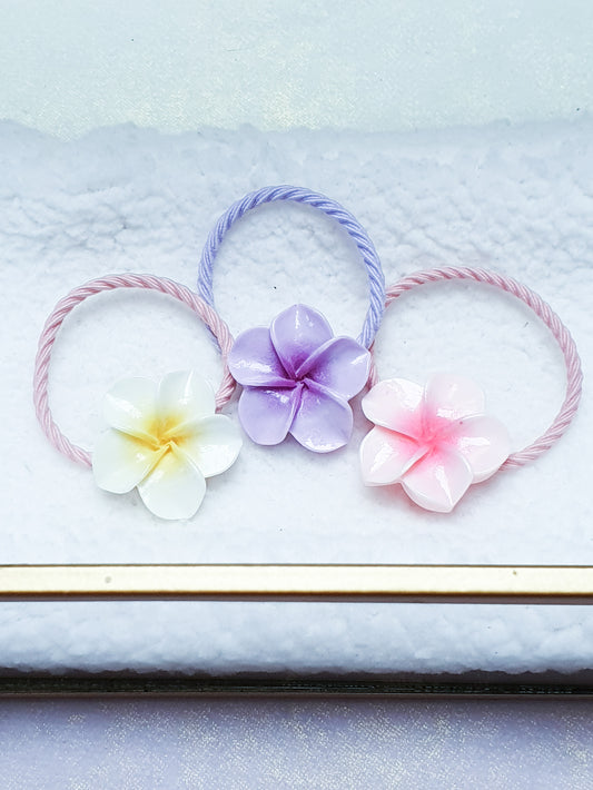 Haarelastiek set - Tropical flowers