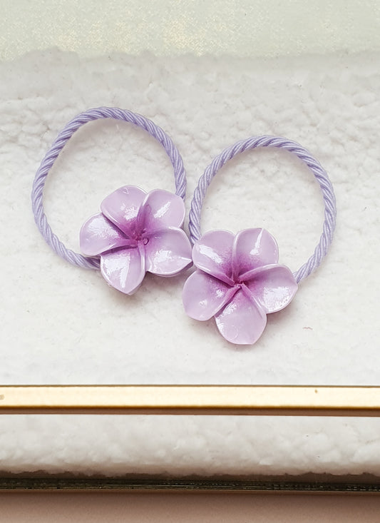 Haarelastiek set - lila lente- elfjes