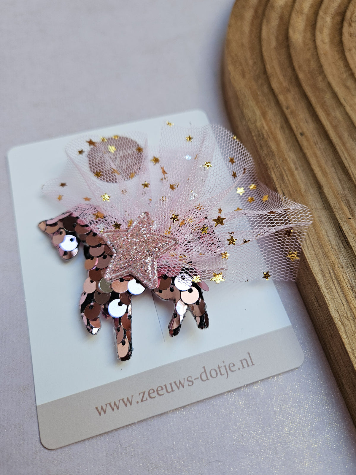 Haarspeldje - Glitter unicorn