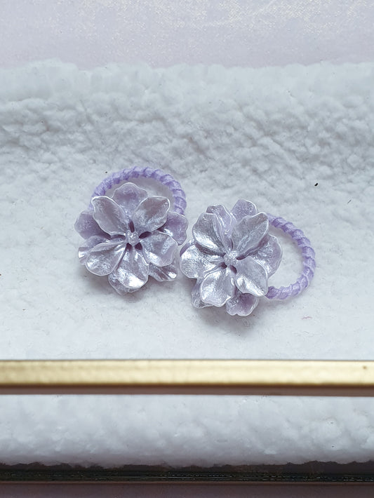Mini haarelastiek set - Pearl Violet