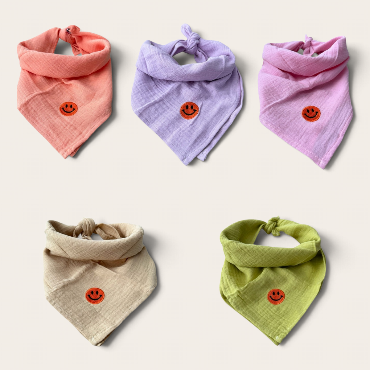 Bandanasjaaltje - Sweet Smiles & Soft Colors