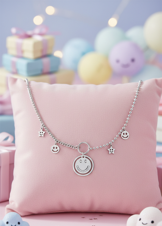 Ketting - Smiley's silver