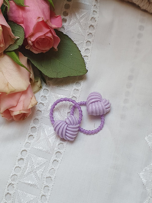 Mini haarelastiek set - 𝐿𝑖𝑙𝑎 ℎ𝑎𝑟𝑡𝑗𝑒𝑠