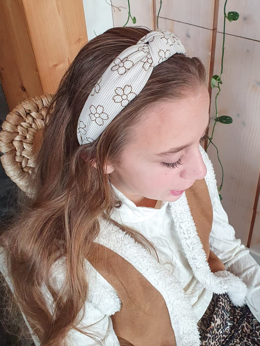 Knoop haarband/diadeem - 𝑀𝑖𝑛𝑖𝑓𝑙𝑜𝑤𝑒𝑟𝑠