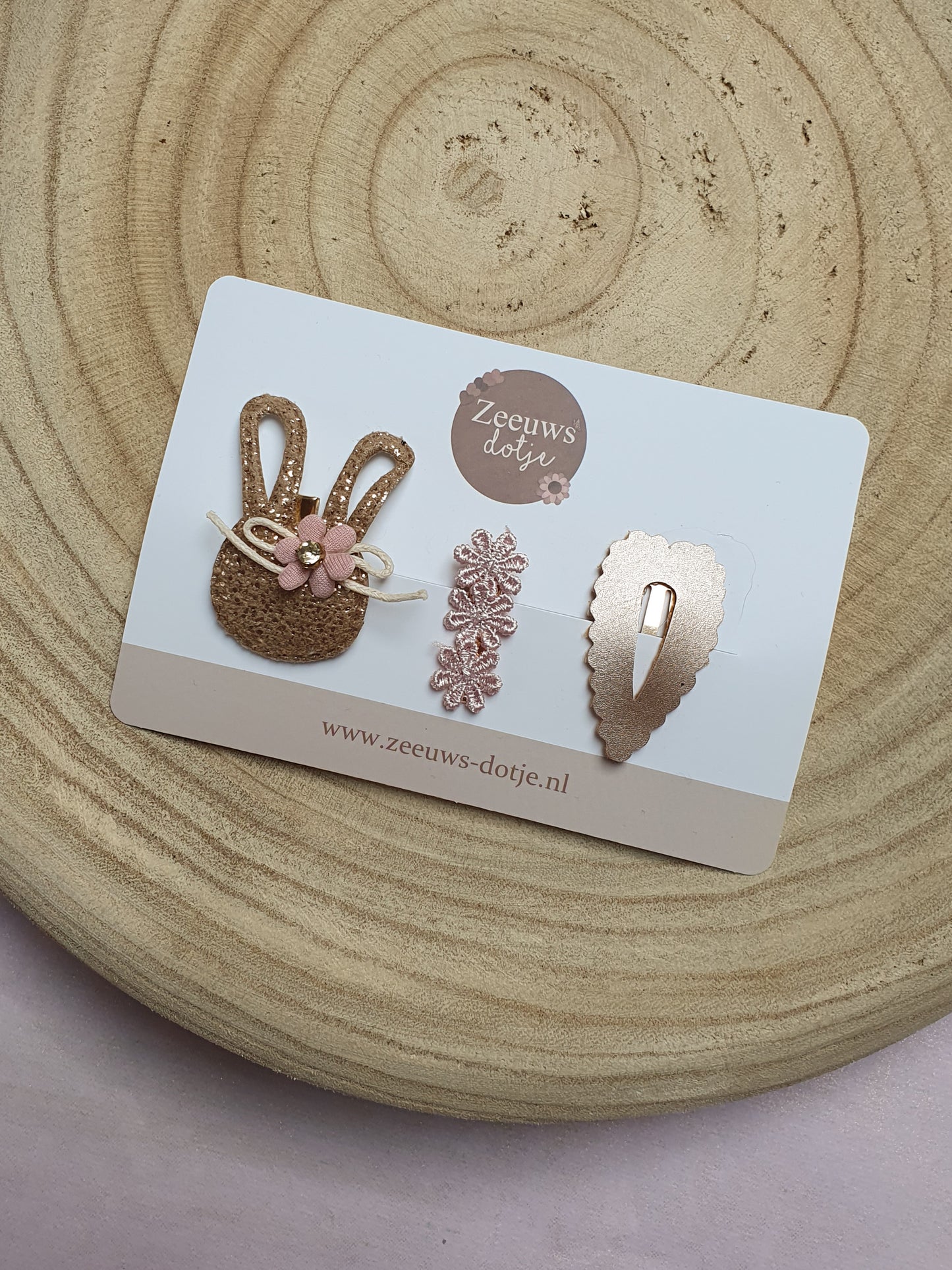 Setje haarspeldjes - Bunny blossom