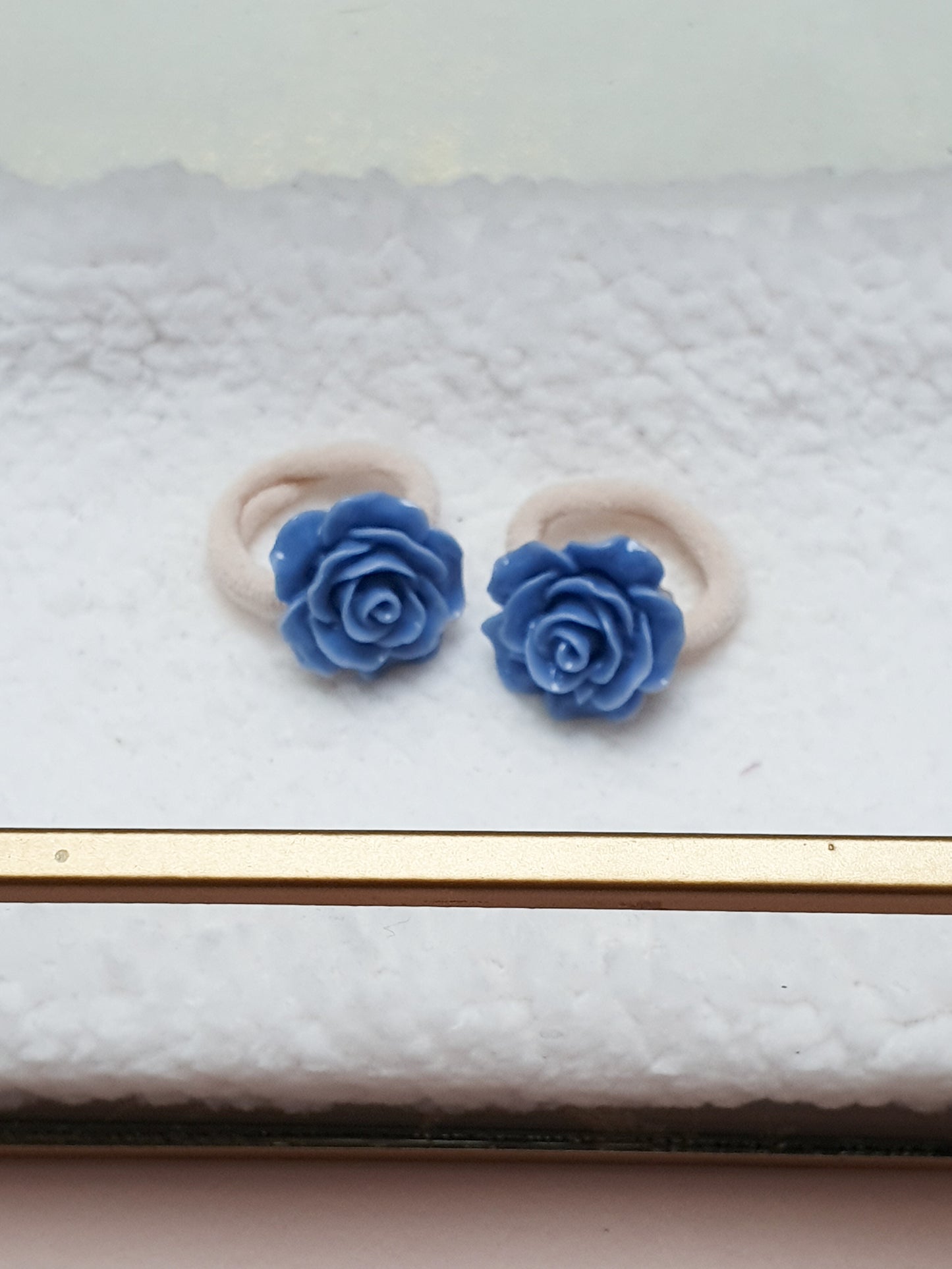 Mini haarelastiek set - Petite blue