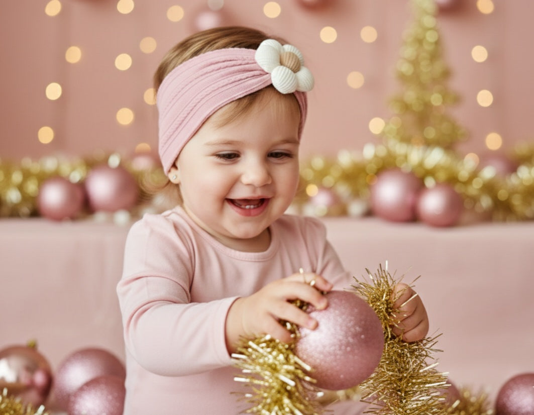 Wrap haarband - 𝐵𝑙𝑜𝑒𝑚 𝑑𝑜𝑛𝑘𝑒𝑟𝑟𝑜𝑧𝑒