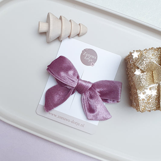 Haarclip - 𝑉𝑒𝑙𝑣𝑒𝑡 𝑚𝑎𝑢𝑣𝑒