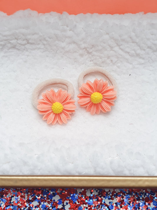 Elastiekjes Madelief oranje