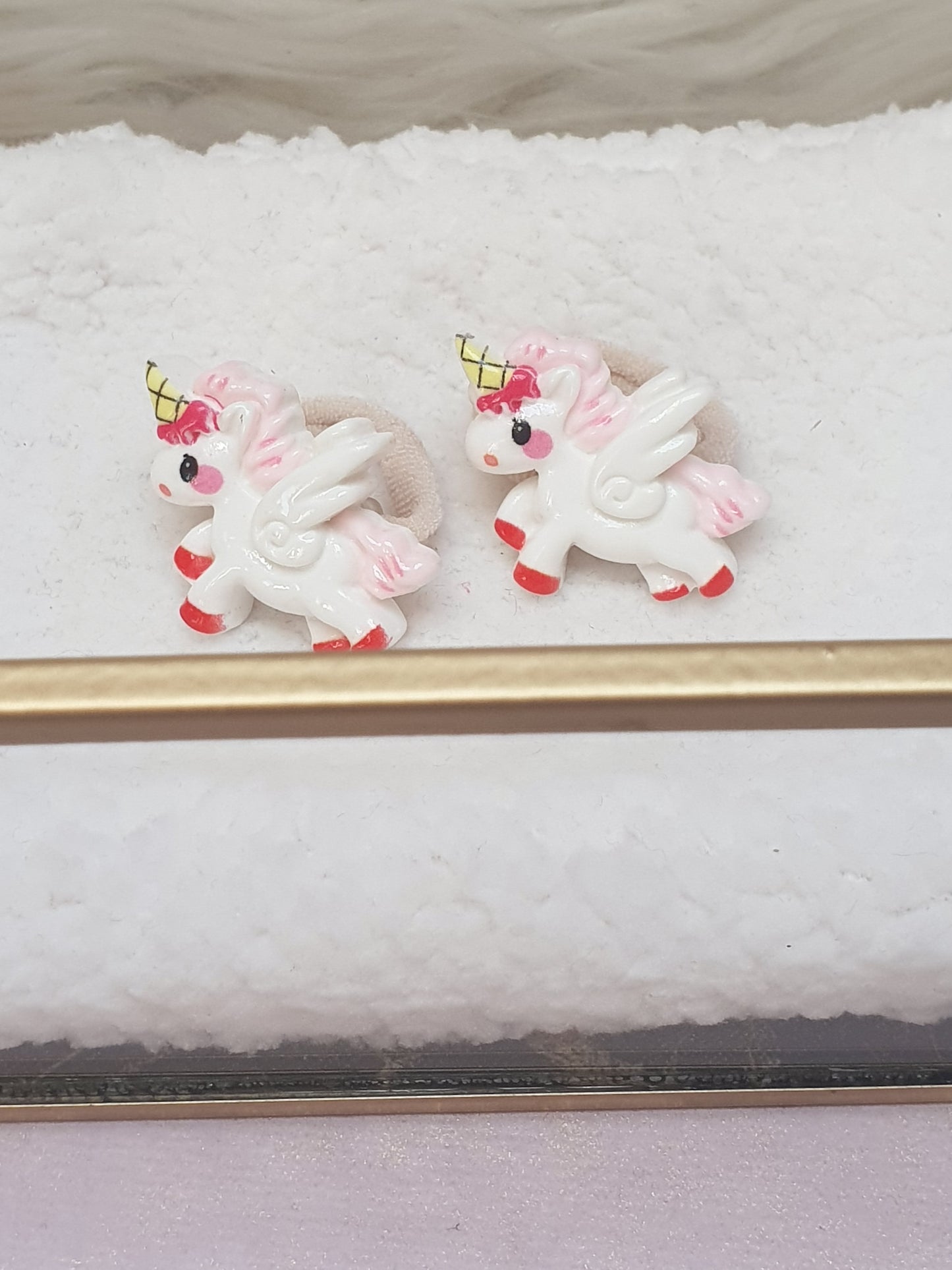 Mini haarelastiek set - Flying Unicorn