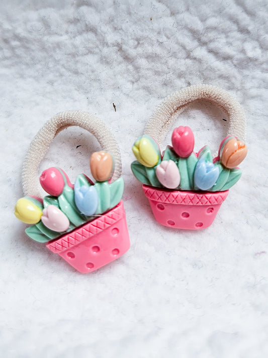 Haarelastiekjes - Tulpenfeest